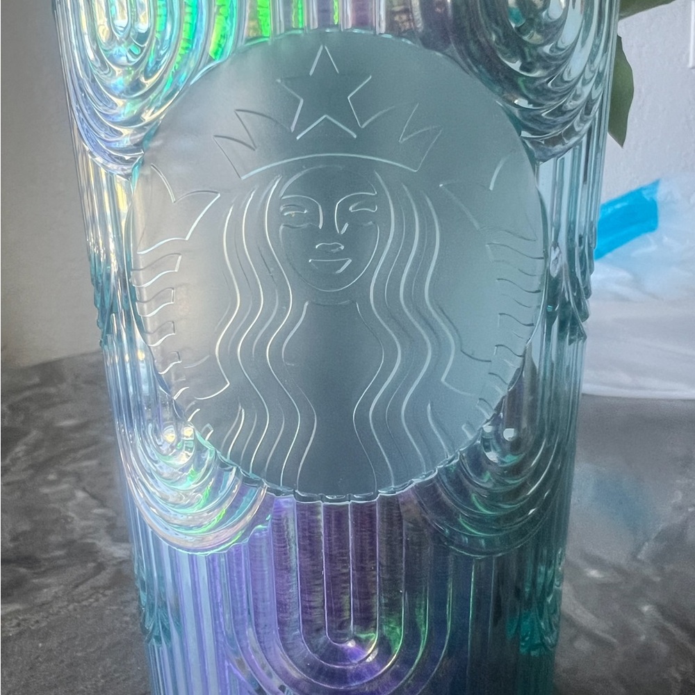 Starbucks Teal Tumbler with Logo